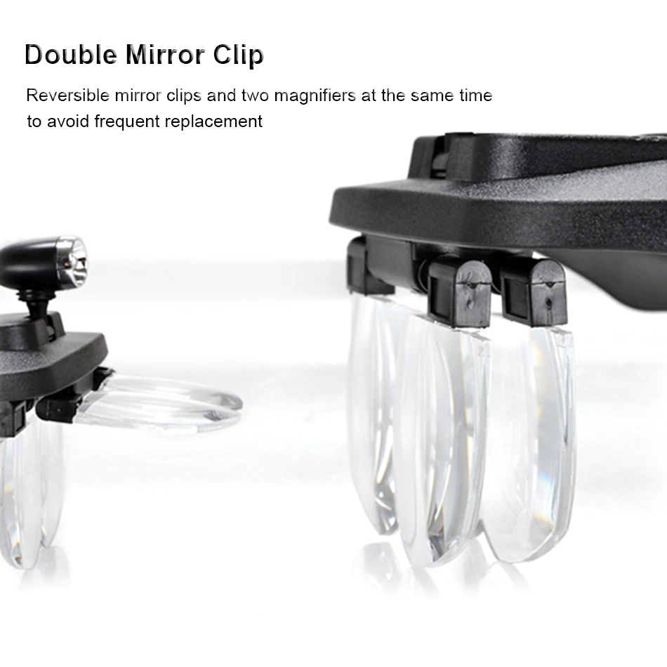 Led Double Lens Magnifier Head Set For Marking Bees Beekeeping Supplies & Equipment