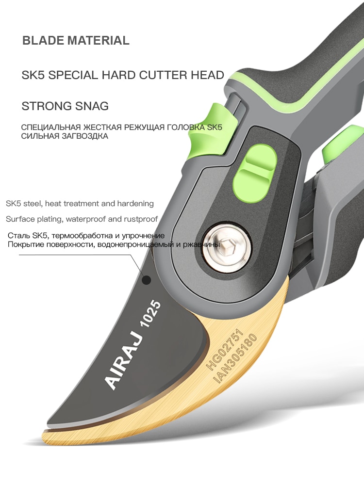 Gardening Pruning Shears (max cut diam. 28mm) Gardening Tools & Equipment