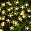 Solar Fairy Lights Peach Blossom Garden Decor
